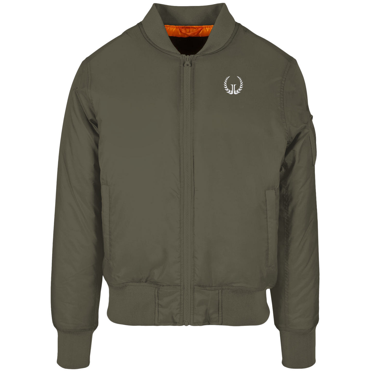 WHITE LOGO - Bomber Jacket (Stick)