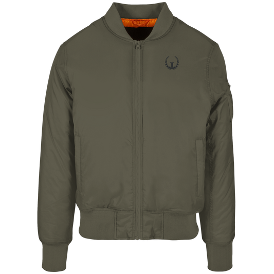 BLACK LOGO - Bomber Jacket (Stick)