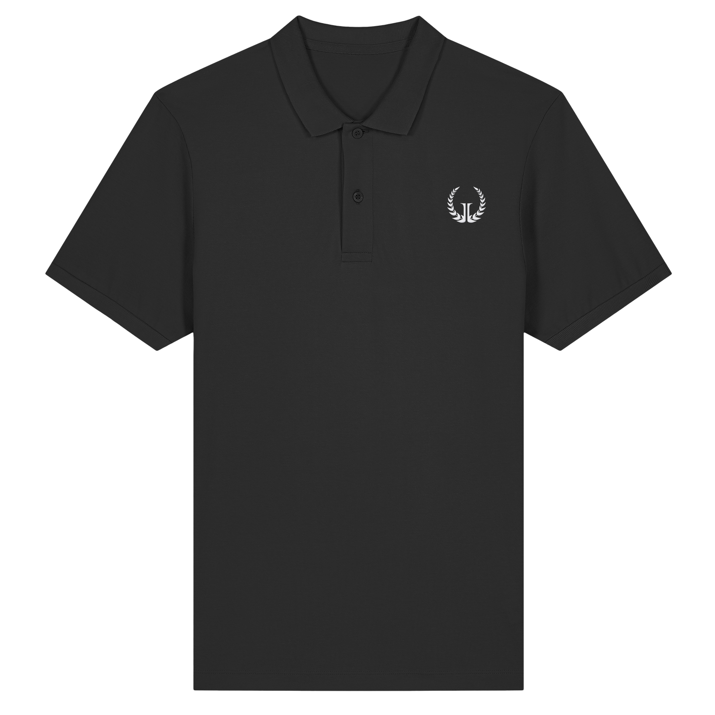 WEISSES LOGO - Slim Fit Bio-Poloshirt (Stick)