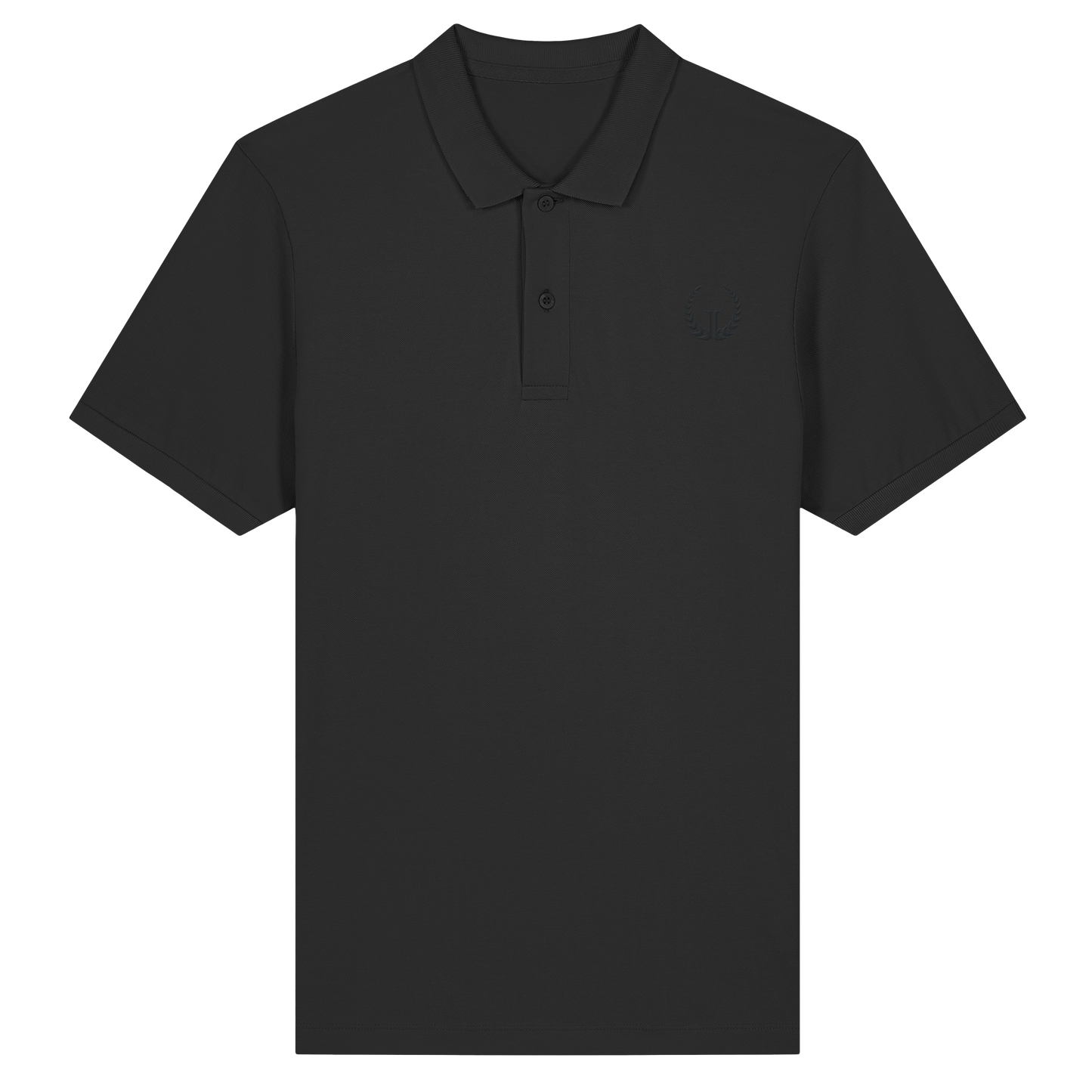 BLACK LOGO - Slim Fit Organic Poloshirt (Stick)