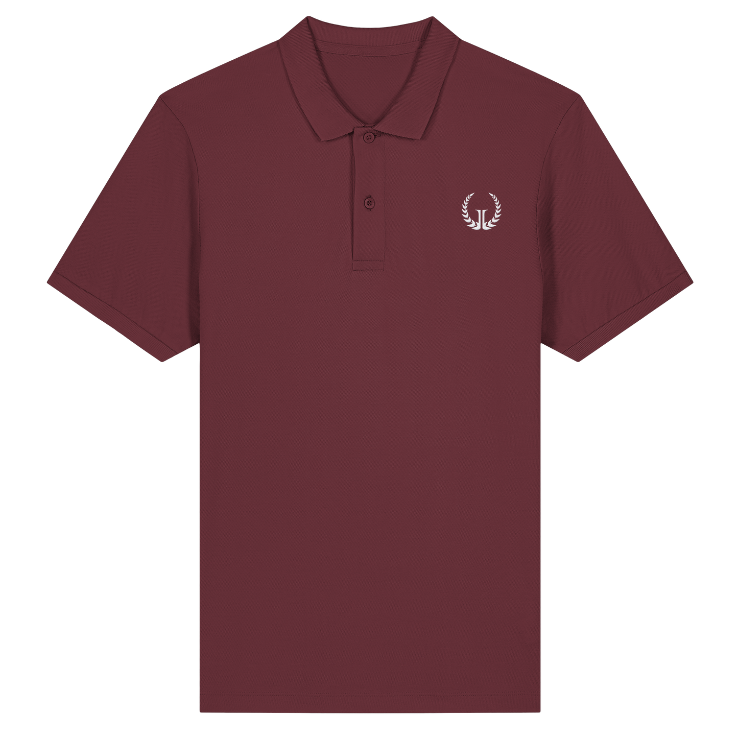 WEISSES LOGO - Slim Fit Bio-Poloshirt (Stick)