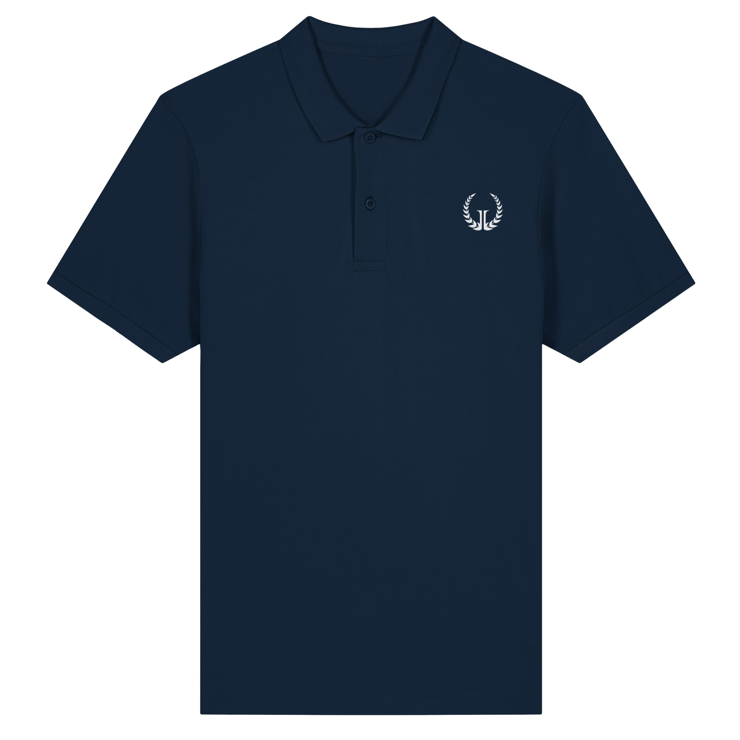 WEISSES LOGO - Slim Fit Bio-Poloshirt (Stick)