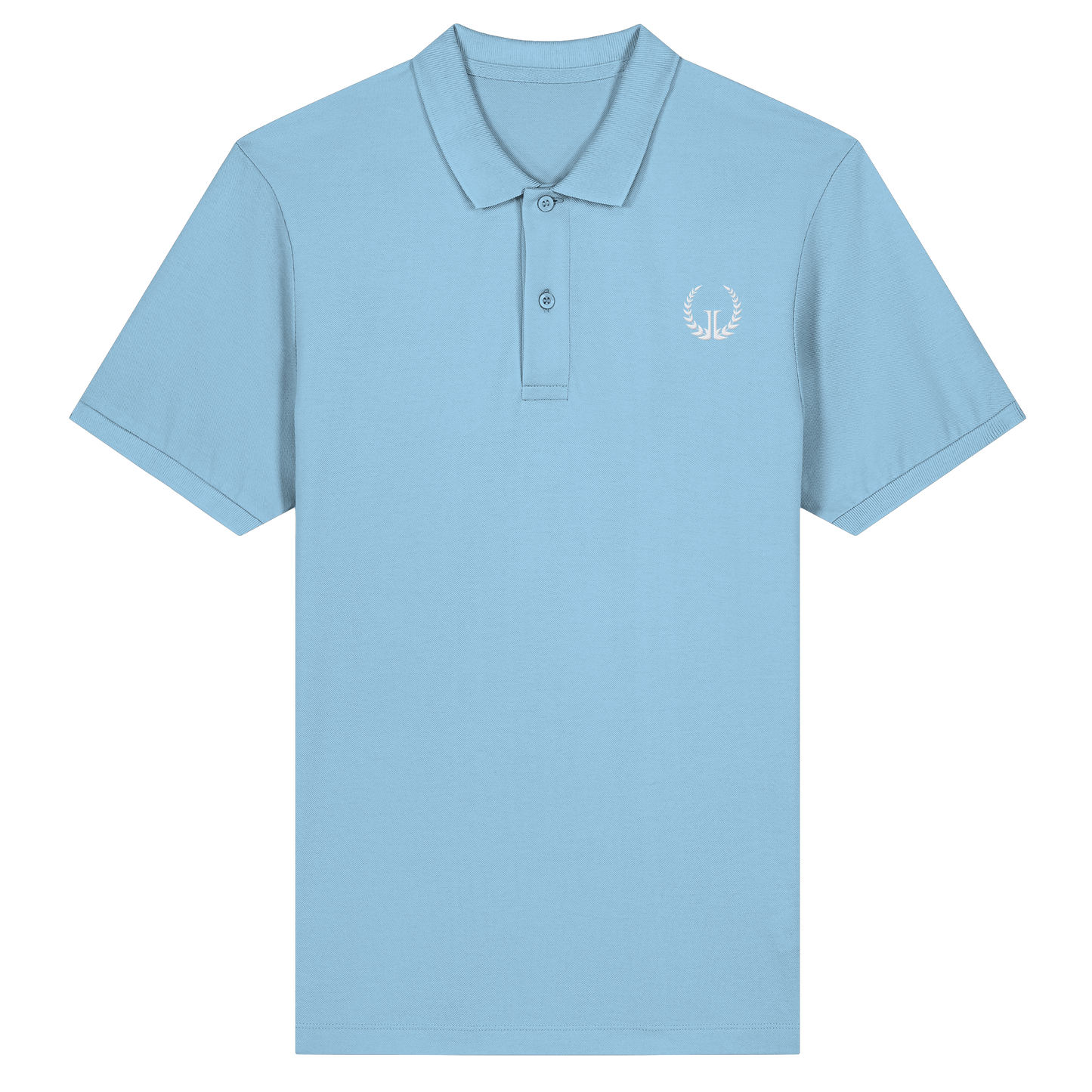 WEISSES LOGO - Slim Fit Bio-Poloshirt (Stick)