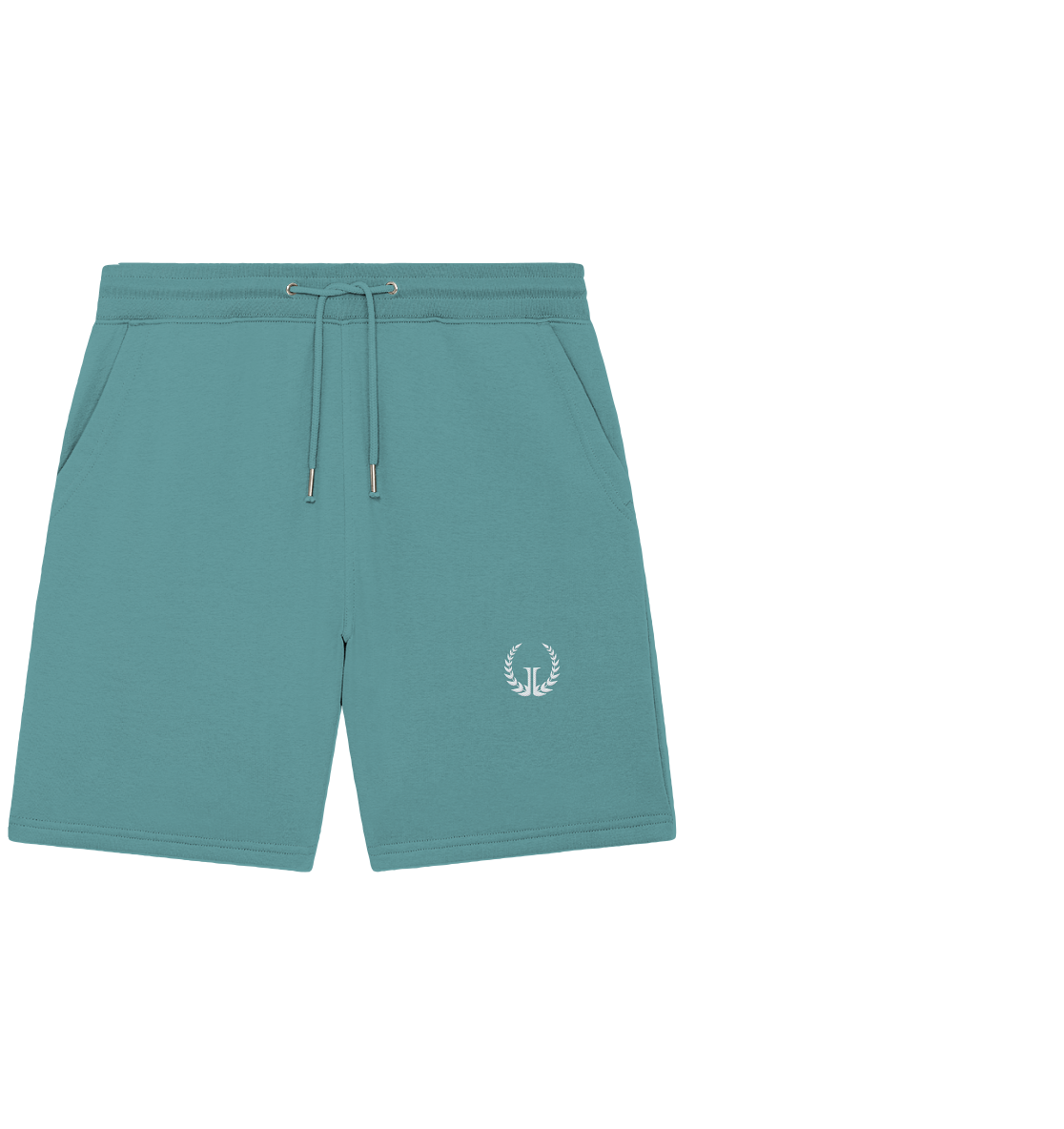 WHITE LOGO - Organic Jogger Shorts (Stick)