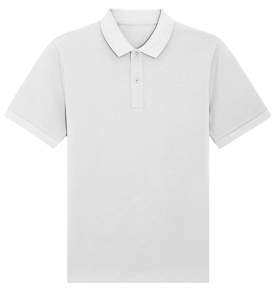 WEISSES LOGO - Bio Poloshirt (Stick)