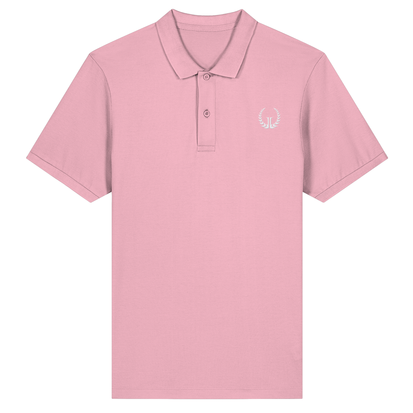 WEISSES LOGO - Slim Fit Bio-Poloshirt (Stick)