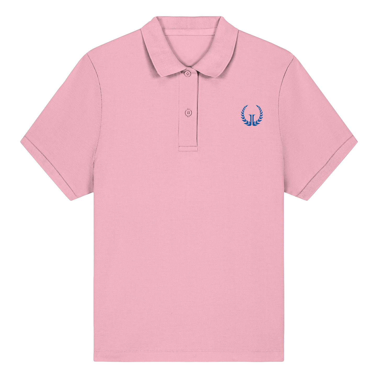 BLUE LOGO - Women's Fitted Organic Poloshirt