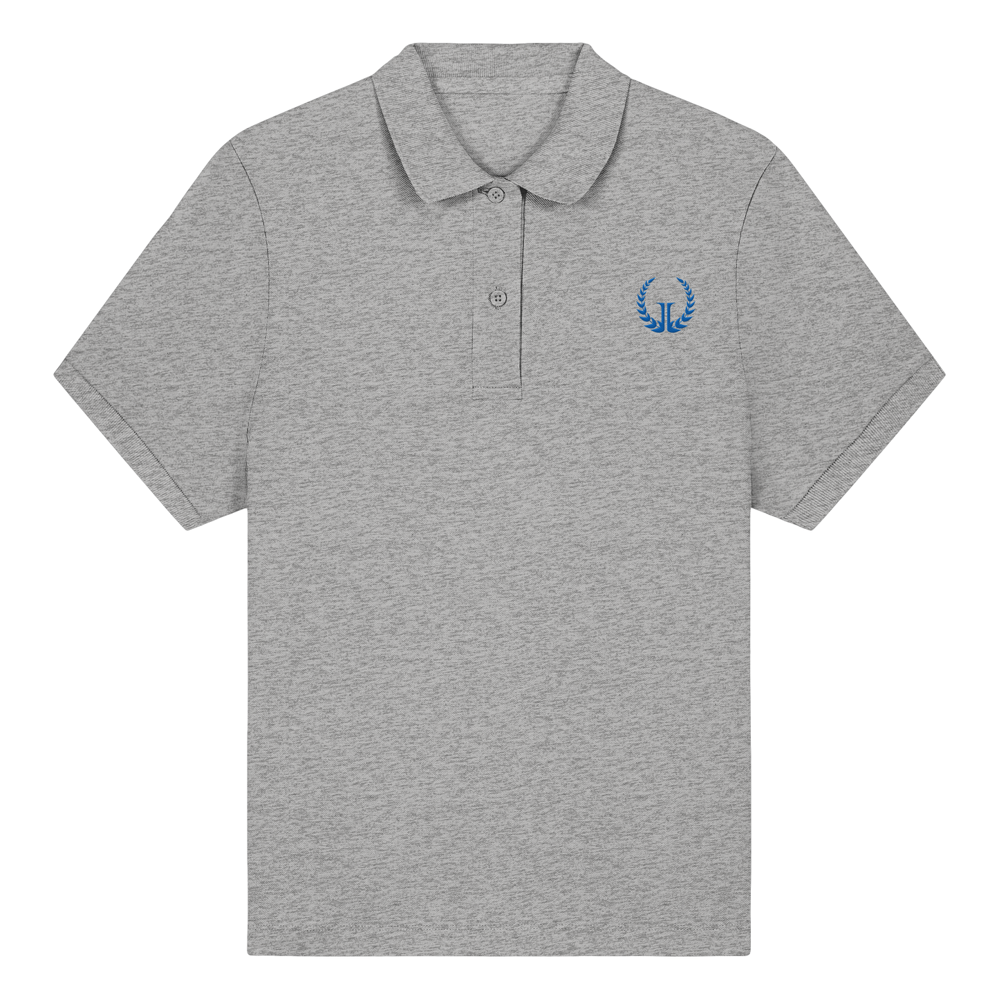 BLUE LOGO - Women's Fitted Organic Poloshirt