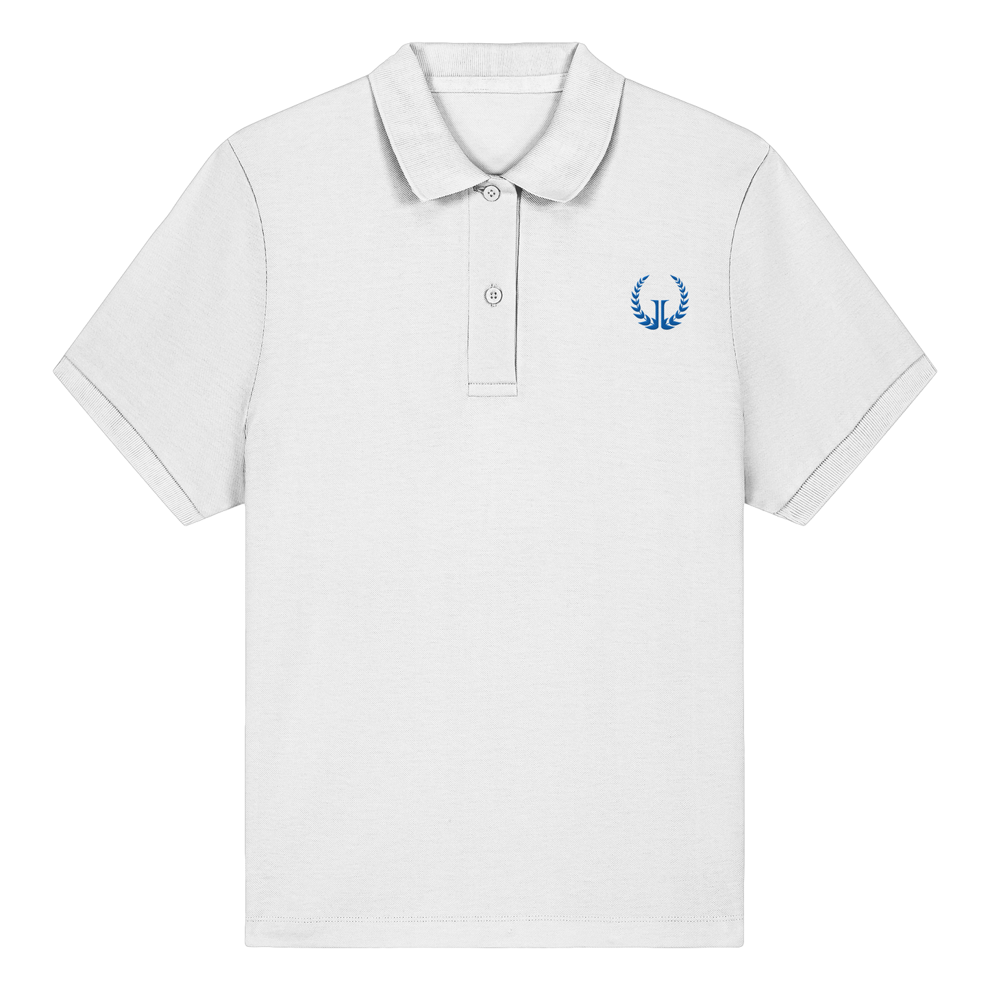 BLUE LOGO - Women's Fitted Organic Poloshirt