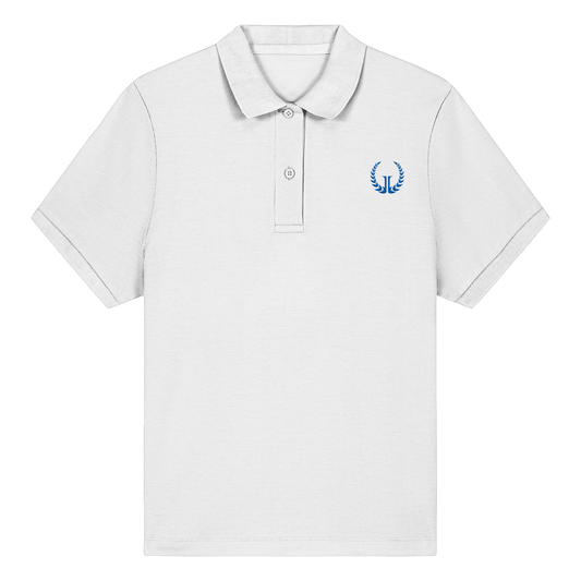BLUE LOGO - Women's Fitted Organic Poloshirt